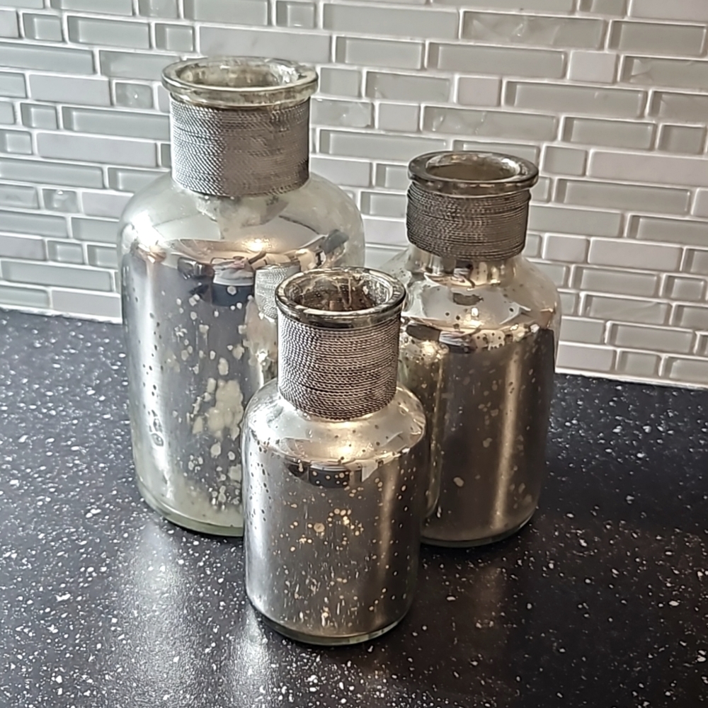 Manor House Glass Vases set of 3